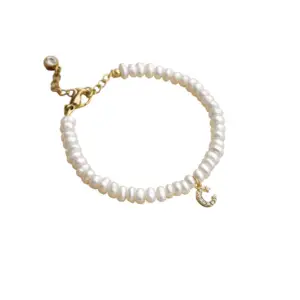 The Initial Pearl Bracelet